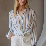 Breezy Striped Surplus Top