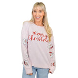 Merry Santa Sleeve Sweatshirt