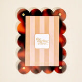 Rectangle Scalloped Acrylic Frame - Tortoise