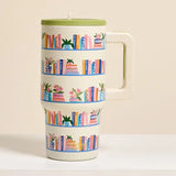 14 oz Insulated Mug - Book Shelfie