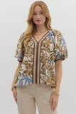 Fall me Floral Top