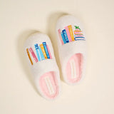 Book Nook Fuzzy Slippers
