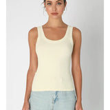 Buttercream Reversible Ribbed Tank