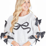 Black & White Bow Sweater