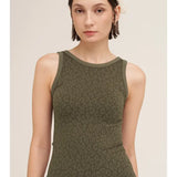 Olive Leopard Reversible Tonal Tank