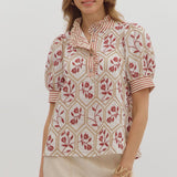 Blossom & Stripe Top