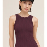 Raisin Reversible Lace Textured Tank
