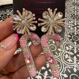 Candy Cane Drop Earrings