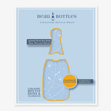 Blue Pearls and Prosecco Bottle Wraps