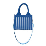 Blue Stripe Mini Tote