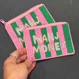 Mahj Money Beaded pouch
