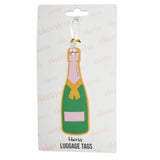 Pink Champagne Luggage Tag