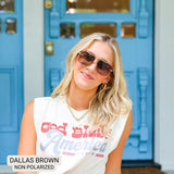 DAX Dallas Brown Sunglasses