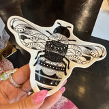 Bee Boho B&W Shaped Trinket Tray