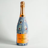 Blue Mahjong Champagne Wrap