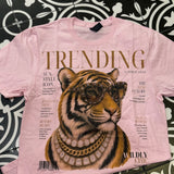 Trending Tiger Pink Tee