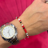 Red White & Black Bracelet