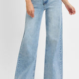 High Rise Slant Pocket Jean