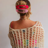 Hot pink Oversized Lay Down Claw