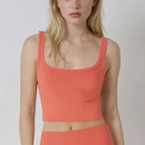 Terracotta Chevron Crop