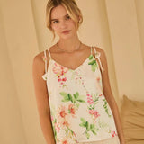 Satin Floral Tank