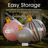 Holiday Light Up Inflatable Ornaments