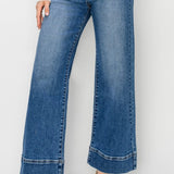 High Rise Crop Wide Jean