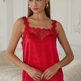 Lace Satin Cami Top