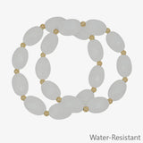 White Water Resistant Bracelet Set