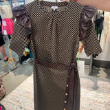 Leather Wrap Dress