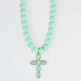 Mint Grace Cross Necklace
