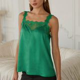 Lace Satin Cami Top