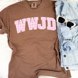 Gingham Pink WWJD Tee