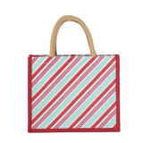 Christmas Candy Stripe Tote