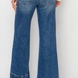 High Rise Crop Wide Jean