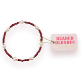Maroon Pearl Bracelet
