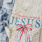 America Needs Jesus Tshirt