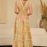 Lace Trim Maxi Dress