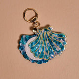 Mini Mirror Seashell Bag Charm