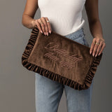 Better Late Than Ugly Velvet Pouch