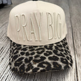 Leopard Pray Big Hat