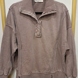 French Henley Sweatshirt