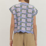 Floral Pocket Sweater