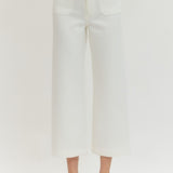 Spring White Stretchy Pant