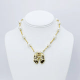 Bow & Pearl Necklace