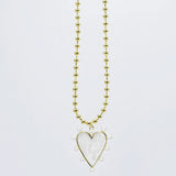 Pearls & Heart Necklace