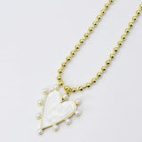 Pearls & Heart Necklace