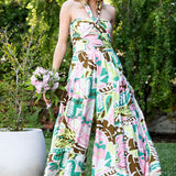 Floral Halter Jumpsuit