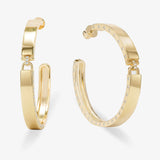 Ashley 2” Lock Hoop Earrings