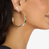 Ashley 2” Lock Hoop Earrings